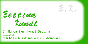 bettina kundl business card